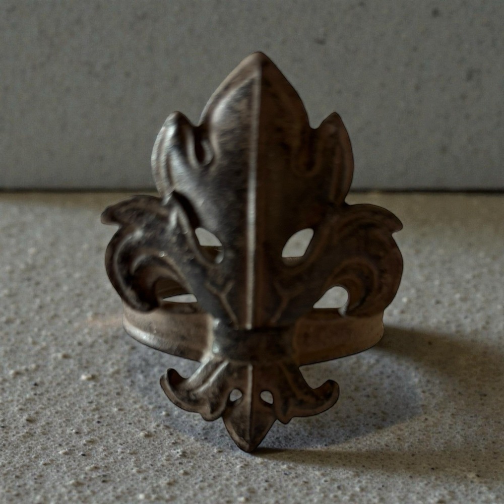 Arthur Court Fleur de lis Napkin Rings Laissez Bon Temps Rouler Lot Of 4